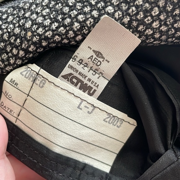 Union Made Saks Fifth Avenue 20Reg ~Small Shoulder Pads Blazer Double Breasted - Picture 7 of 7